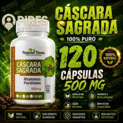 Cáscara Sagrada 120 Cápsulas 500mg - suplemento alimentar natural