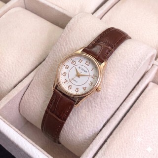 Relógio de pulseira elegante para mulheres, relógio feminino de couro