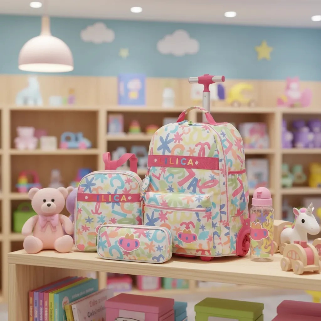 Kit Mochila escolar menina lilica ripilica novo original lançamento