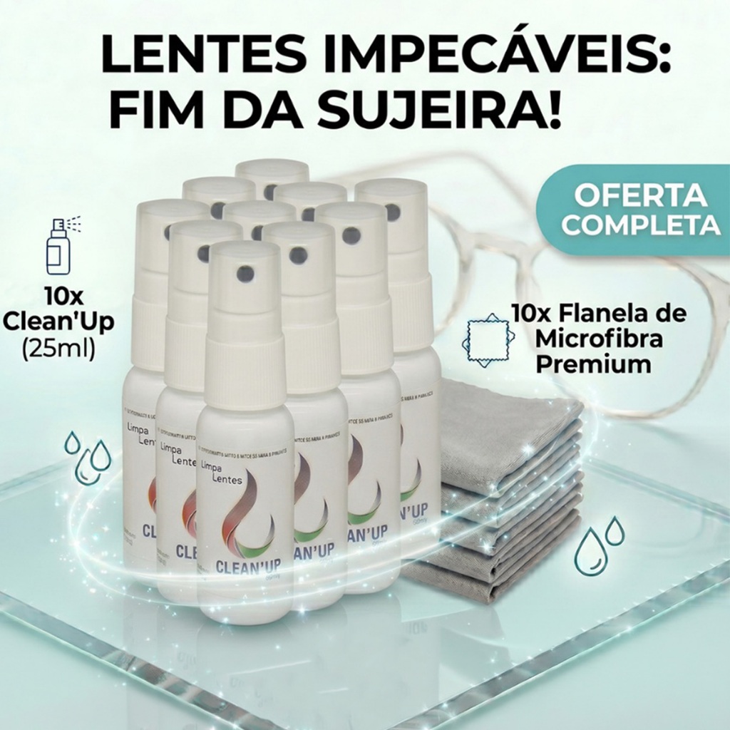 limpa lentes para oculos 25ml spray Envio Imediato