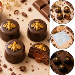 1~5 Formas bwb com silicone (3 partes) cod 853 - Pão de Mel Abelha 80 g (CHOCO)