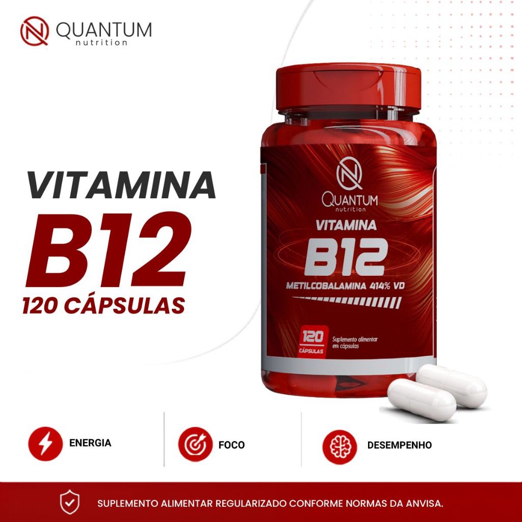 Vitamina B12  Metilcobalamina Disposição Energia Memória Cansaço