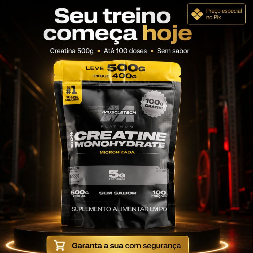 Creatina MuscleTech Original 500g Sem Sabor