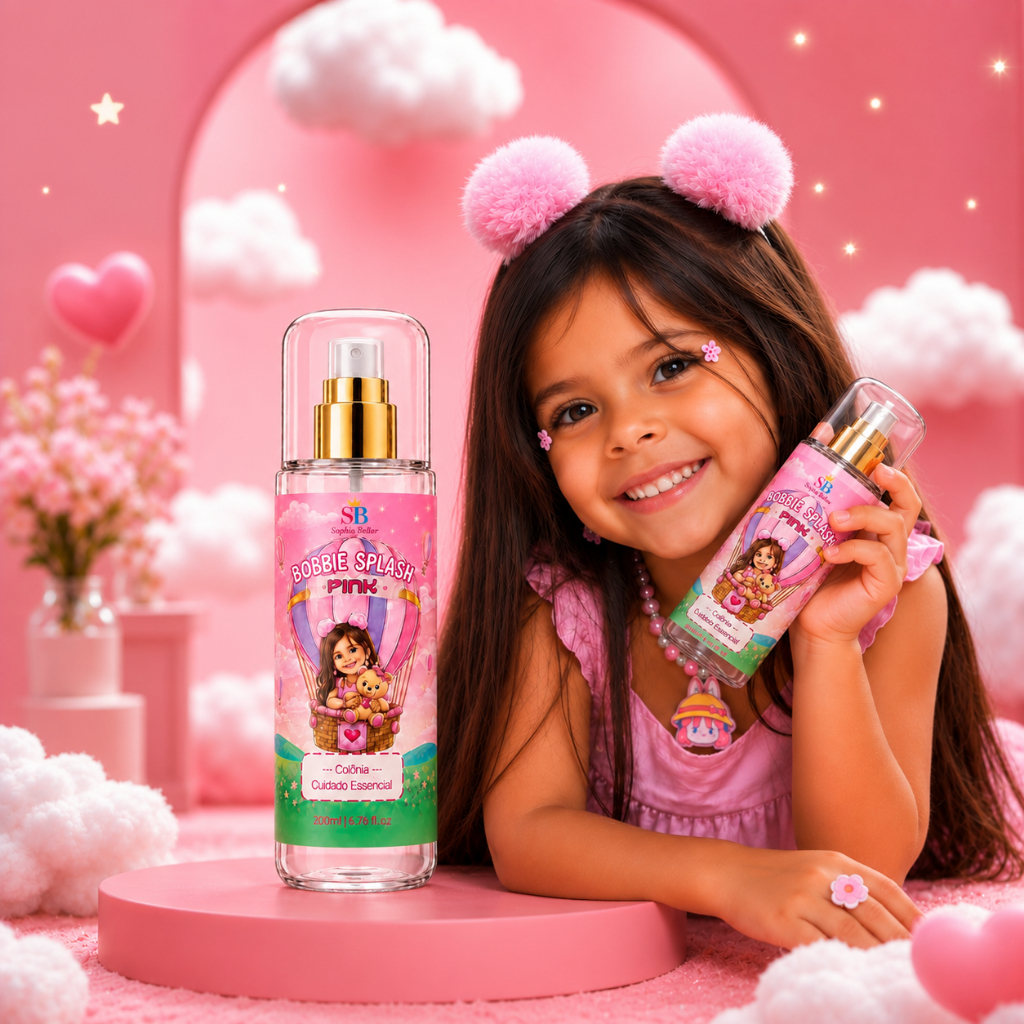 Sophia Bellar Body Splash Pink – Colônia Infantil 200ml | Cheirinho Doce e Suave