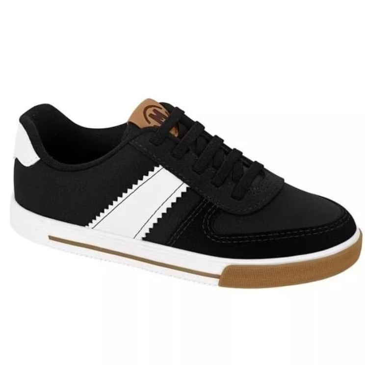 Tênis Infantil Molekinho Casual Preto e Branco 2842.219