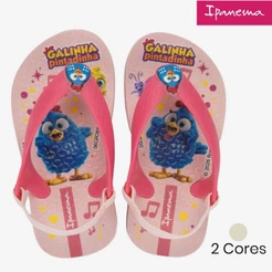 Chinelo Ipanema Baby Menina Galinha Pintadinha
