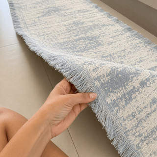 Jogo de Tapete de Cozinha Passadeira Grande 1,50 x 0,45m 100% Algodão Artesanal Conforto e Decoração Premium