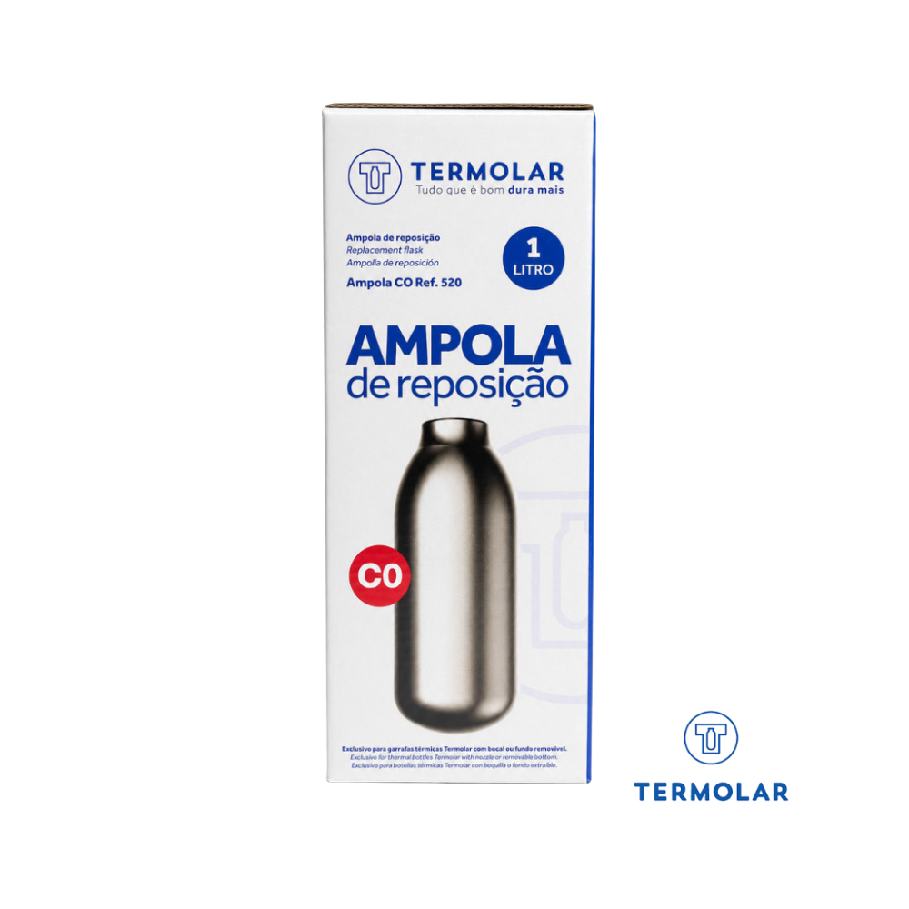 Ampola de Reposição Termolar 1 Litro CO Ref. 520 Original para Garrafa Térmica