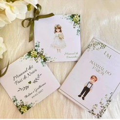 Manual do Pajem, Daminha, Pais dos noivos, florista, Demoiselle Casamento - Personalizável
