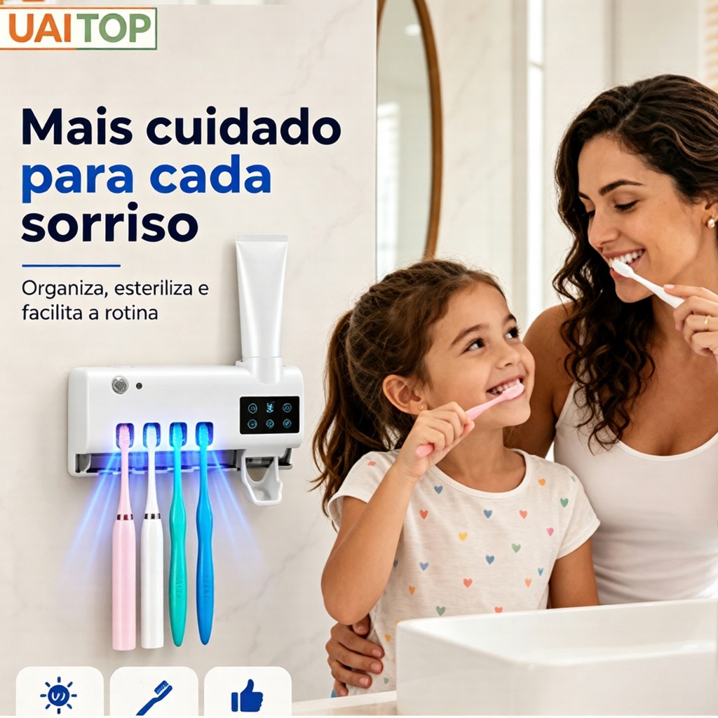 esterilizador de escova de dente esterilização UV germicida sem…
