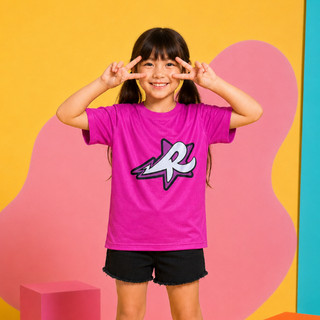 Camiseta Infantil Camisa Emilly Vick 100% Algodão Estampa DTF Os Rosa Youtubers Presente