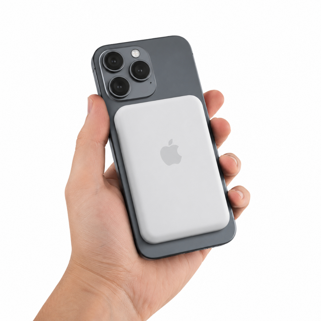 Carregador Portátil Powerbank Iphone carregamento por Indução 10000mAh Sem Fio, Turbo, Magnético