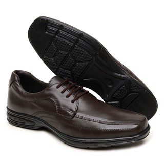 Sapato Social Confortável Masculino Oxford Couro Legítimo Linha Confort