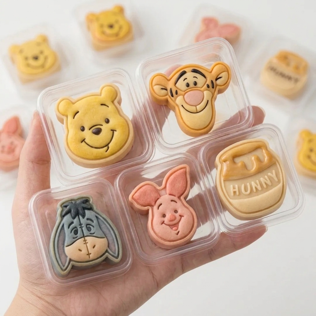 Ejetor URSINHO POOH para Doces | Cortador e Marcador para Brigadeiro, Biscuit e Biscoito | Qualidade