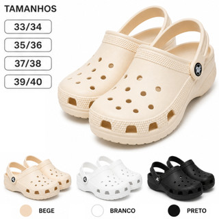 Sandalia Babuche 33 Ao 40 Bege Preto Branco Unissex Macio Leve E Confortavel EVA