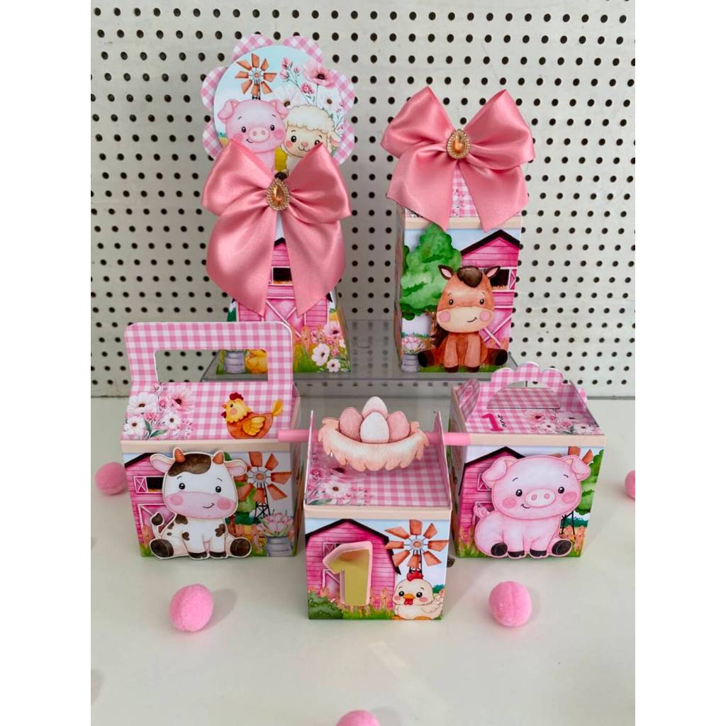 personalizados pegue e monte FAZENDINHA MENINA lembrancinhas para festa ANIVERSÁRIO