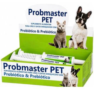 Suplemento Probmaster Probiótico e Prebiótico Para Cães e Gatos 14g