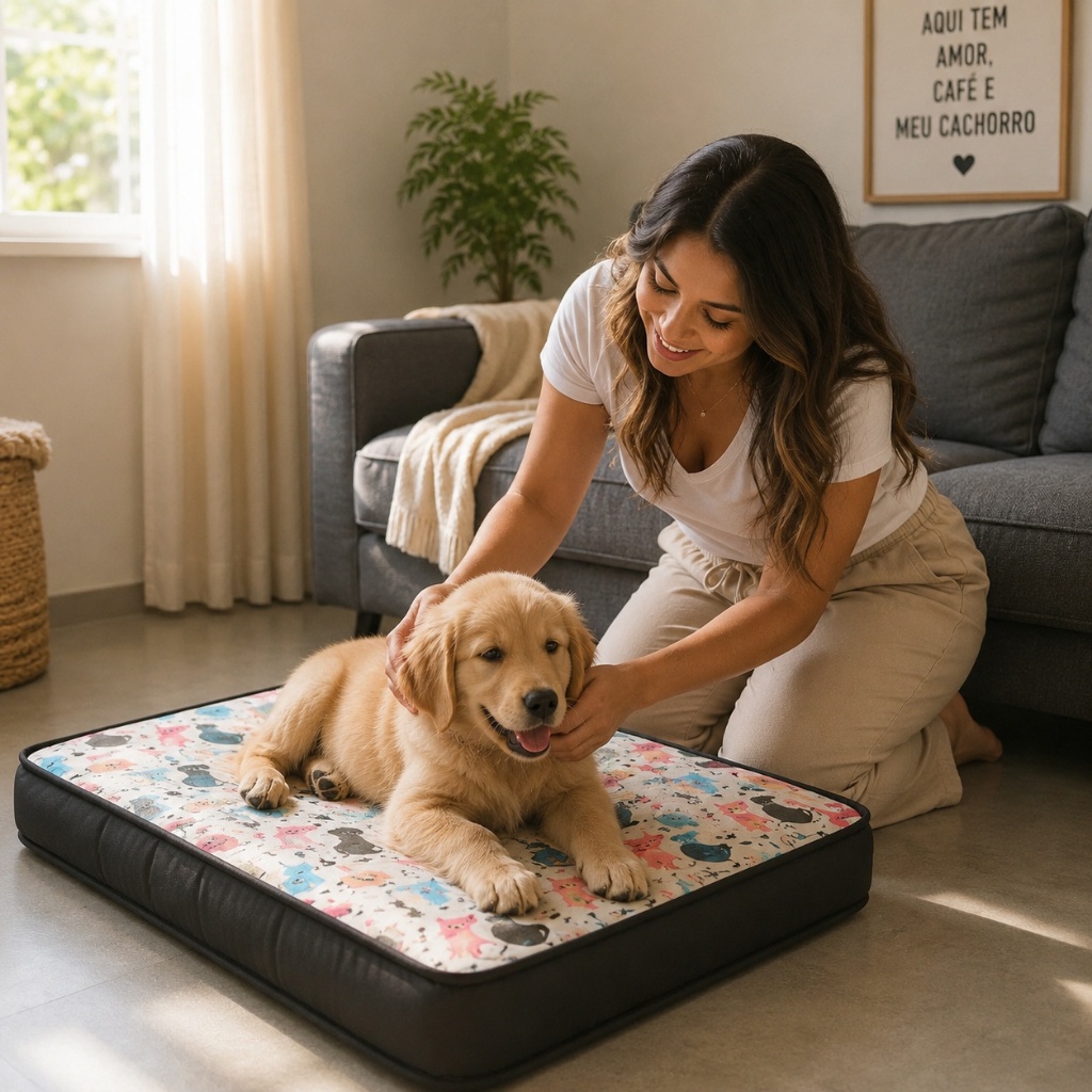 Cama Box Ortopédica Impermeável para Cães