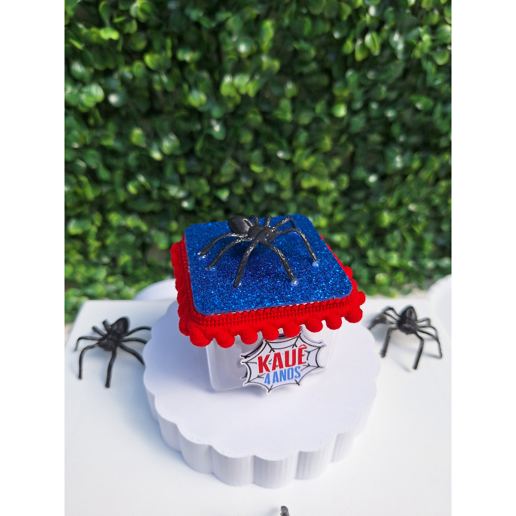 Kit 5 Caixinhas Aranha Lembrancinhas Homem Aranha | Personalizados Luxo | Festa Infantil | Aniversário Menino| Miranha