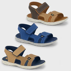 Sandália Papete Infantil Menino Molekinho Masculina Conforto Velcro Básica Dia Dia