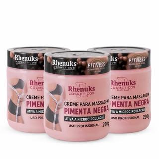 Gel Redutor De Medidas Creme Massageador 200g Pimenta Negra Ativa Circulação