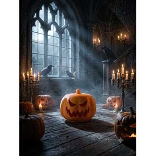Abóbora Decorativa Pequena com LED – Clima Halloween, Exclusiva, Edição Limitada, Decoração