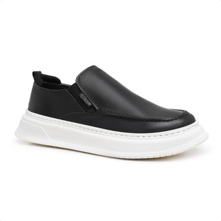 Sapato Slip On Masculino Oxford Palmilha Gel Couro Fino Premium Lançamento