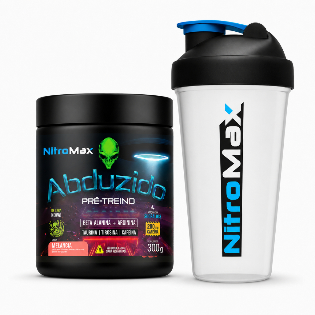 Pré-Treino NitroMax 300g com Coqueteleira