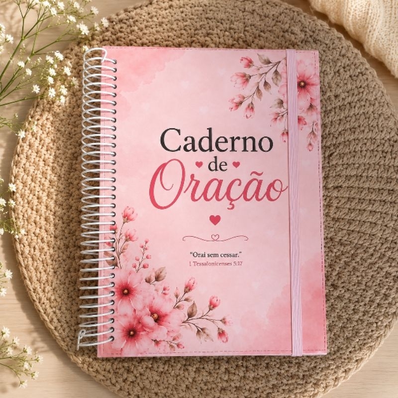 Imagem Caderno de Oração Personalizado Capa Dura A5 | Diário Devocional Cristão | Gratidão | Cartas para Deus | 150 Páginas
