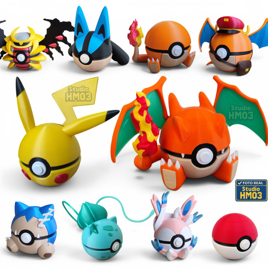 Pokebola Pokémon – Pokeball Colecionável Geek Decoração Nerd Anime