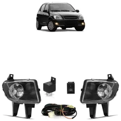 Kit Farol de Milha Auxiliar Celta 2007 2008 2009 2010 2011 2012 2013 Botão Universal