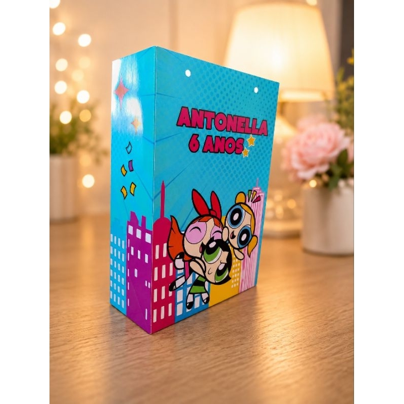 Sacolinha Personalizada Lembrancinha para Festa Tema Meninas Super Poderosas