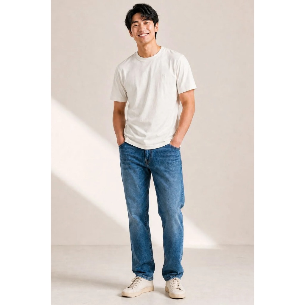Camiseta Básica Confortável Polo Wear Off White — imagem 2 de 2