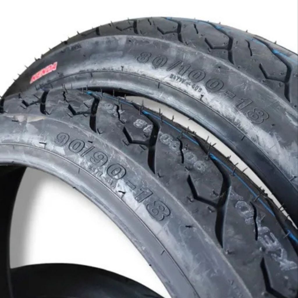 Par Pneu 80/100-18 + 90/90-18 Cg 125 Titan K677 Thorax Kenda Uso Com Câmara — imagem 2 de 2