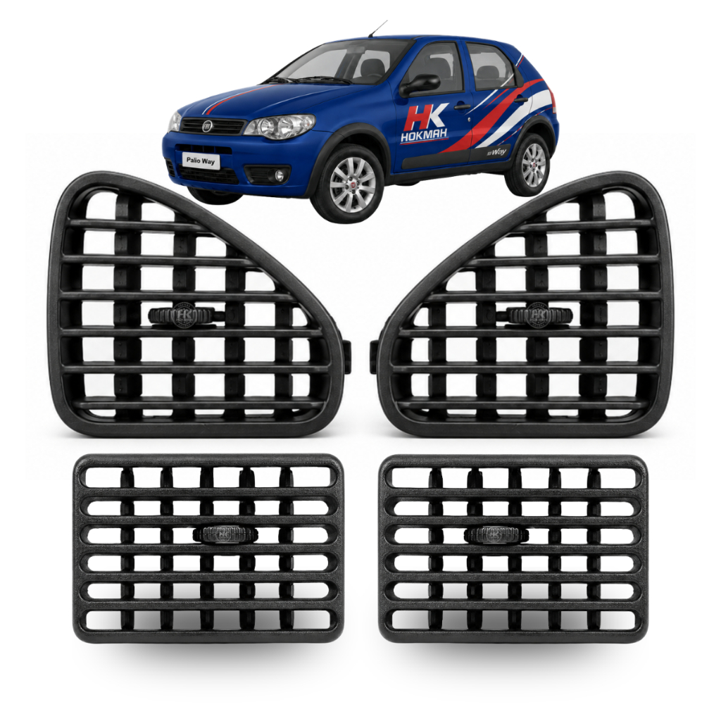 KIT DIFUSOR AR PALIO STRADA SIENA WEEK FIRE 4 PEÇAS