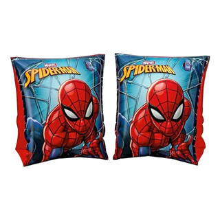 Bóia Braço Inflável Homem Aranha Par 23cm Até 20kg Piscina Infantil Colorida Verão