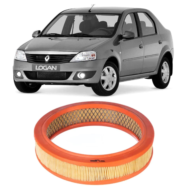 Filtro Ar Motor RENAULT Logan Sandero Symbol 1.6 8V 2009 À 2012 AR7705 Tecfil