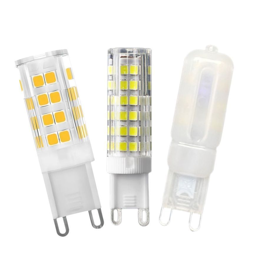 Kit 5/10/15 Lâmpada Led G9 5w 6w 7w Bipino Halopim Branco Quente Frio110V 220V Lustre Pendentes NOV2