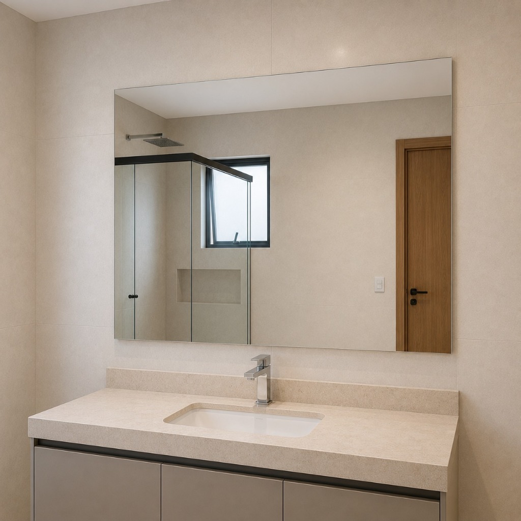 Espelho Grande Retangular 100x80 Para Corpo Inteiro Para Quarto/Sala/Banheiro Penteadeira
