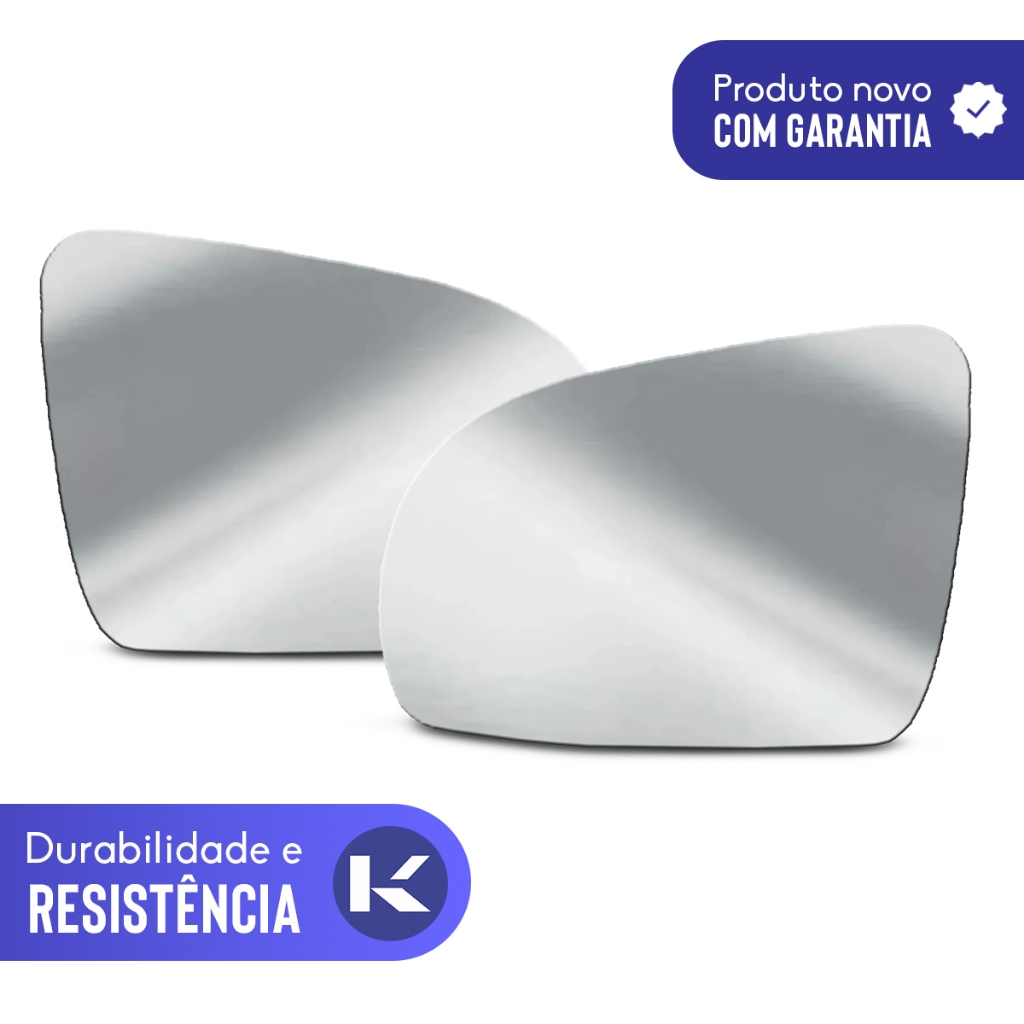 Lente Retrovisor Corsa E Classic 93 a 2012 Espelho Convexo Metalizado · foto 2