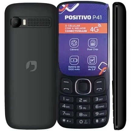 Celular Simples Para Idosos Positivo P41 4G Teclas Grandes