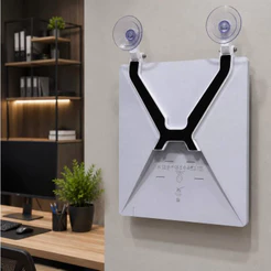 Starlink Mini -Suporte De Painel Dupla Ventosa - Anti Multa - Fixação Ultra Forte