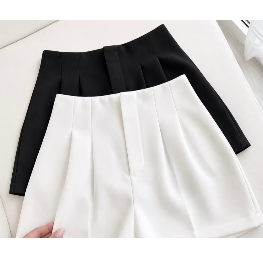 Short Feminino Alfaiataria com Cintura Alta para Mais Definição