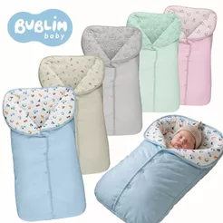 Saco de Dormir 100% Algodão Bublim – Porta Bebê Acolchoado, Macio e Quentinho