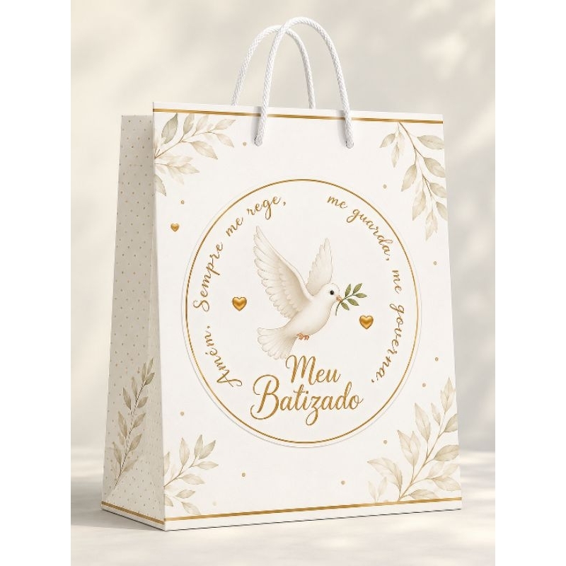 15 Sacolinha Personalizada Batizado| Lembrancinha Aniversário Infantil