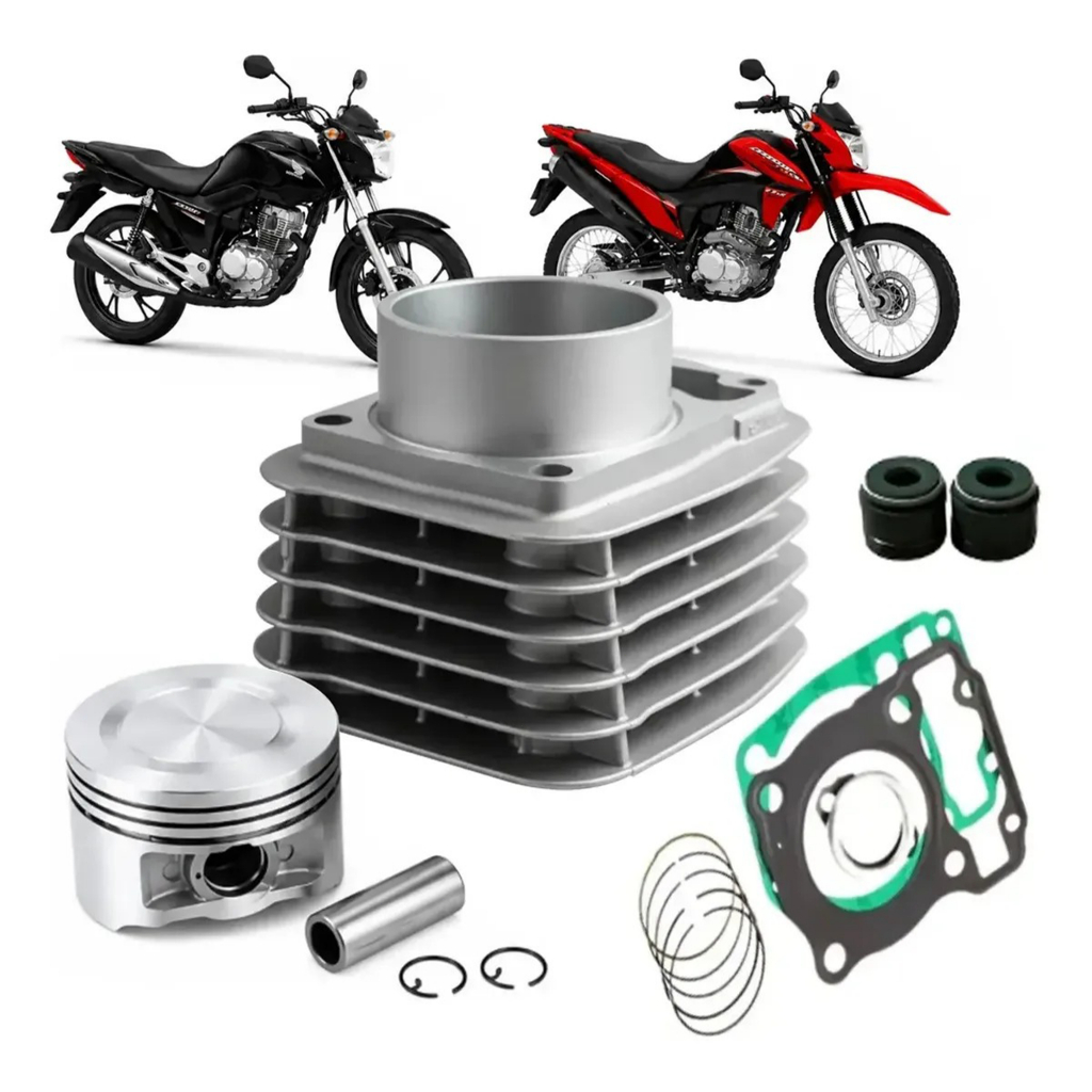 Kit Cilindro Motor Cg 160 Fan Start Completo Premium