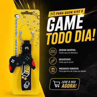 Chaveiro Video Game Controle - Emborrachado Presente Gamer