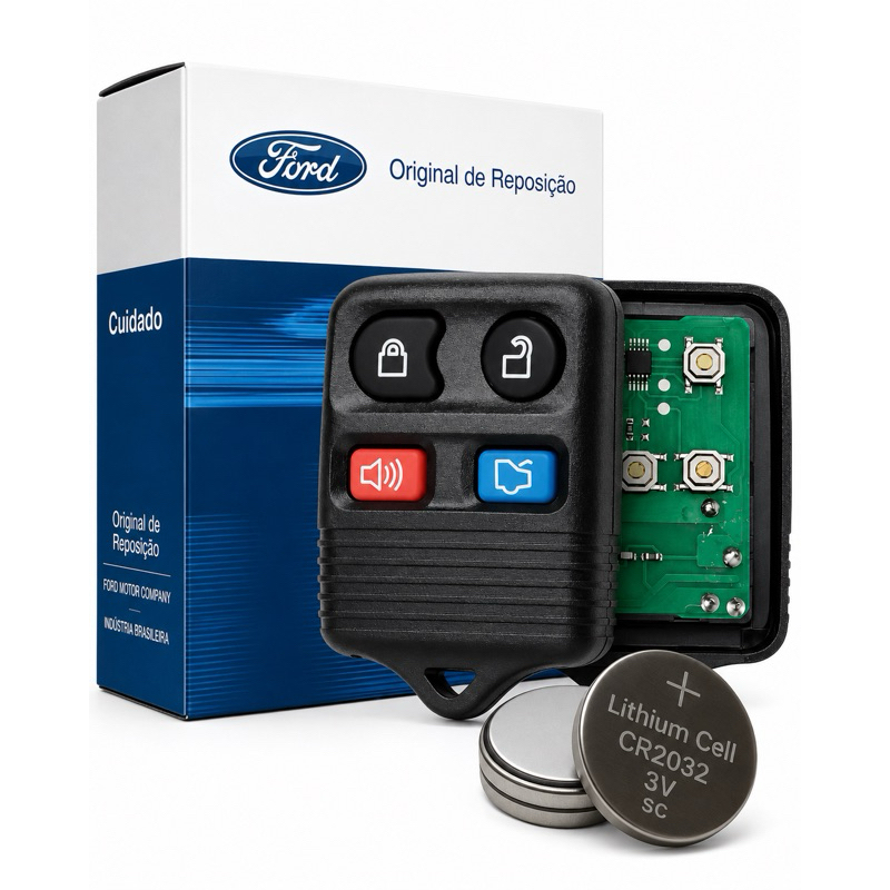 Controle Remoto P/ Alarme Original Ford Ka Fiesta 4 Botões