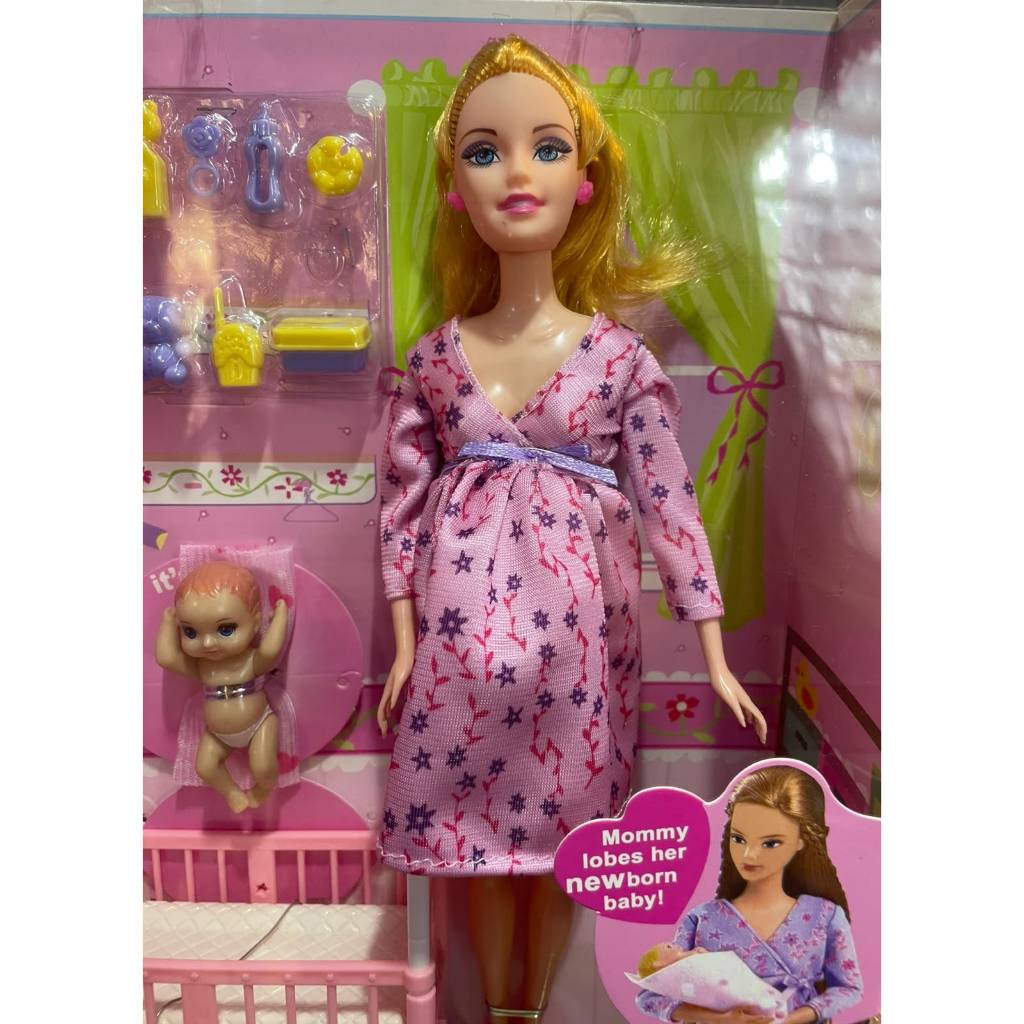 Boneca Grávida Surpresa com Bebê Dentro + Acessórios — imagem 2 de 2