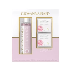 Kit Body Splash Giovanna Baby Classic 260ml + Sabonete em Barra Giovanna Baby Classic 2 Unidades 90g Cada